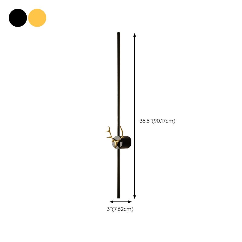 Minimalism Brass Wall Sconce Thin-Line Sconce Lighting for Living Room