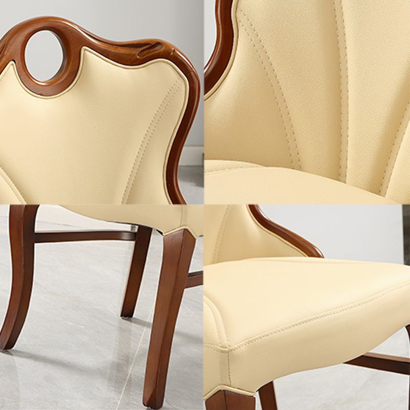 Upholstered Armless Dining Chairs Contemporary Kitchen Side Chair