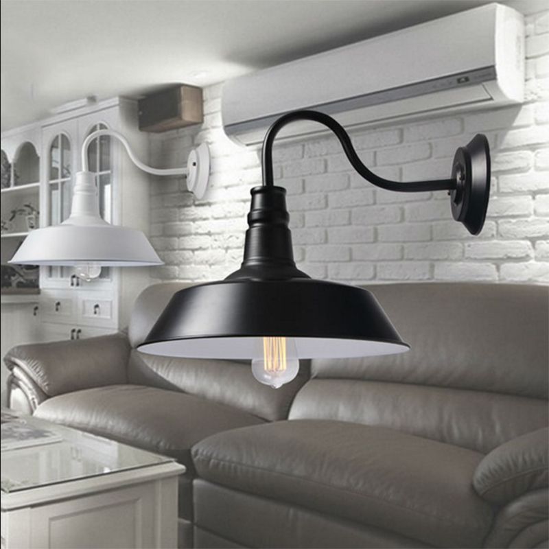 Lampada a muro di applione da parete in stile industriale a sparo da parete in metallo lampada montata