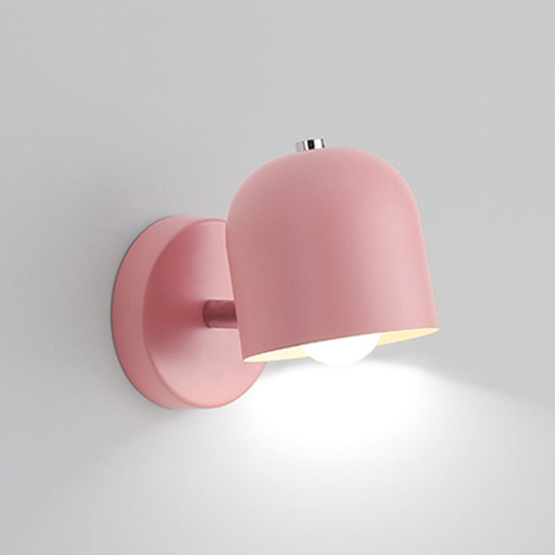 Geometric Metal Wall Sconce Modern Nordic Macaron Single Light Wall Mounted Light