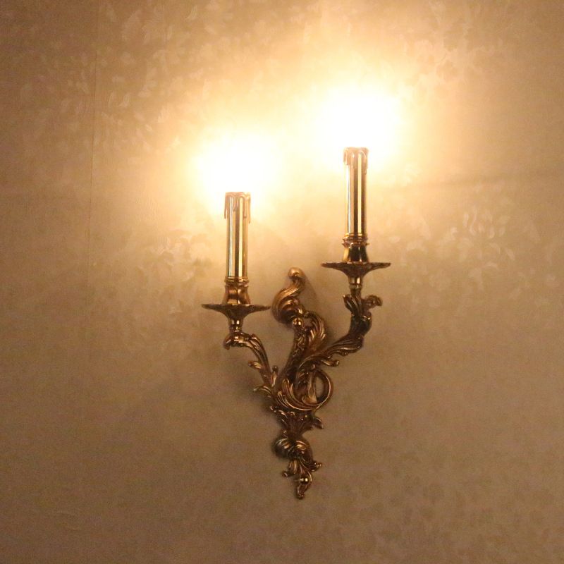 Red Copper Contemporary Sconce Light Fixtures Metal Wall Lamp Sconce for Bedroom