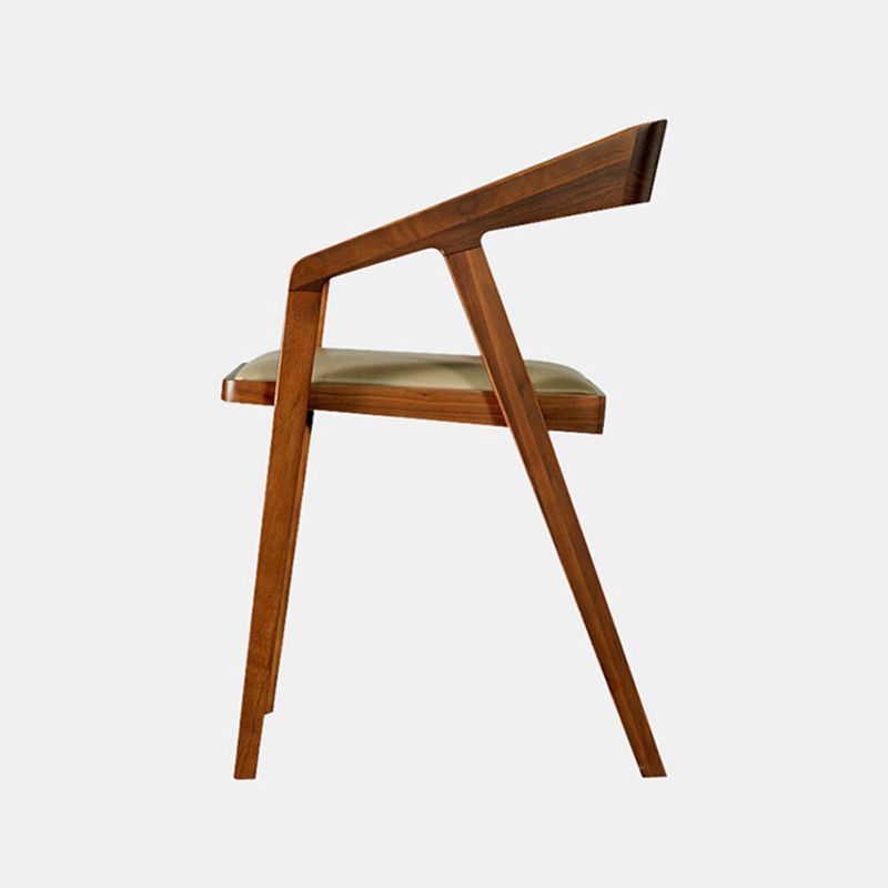 Dining Room Side Chairs Modern Solid Wood Arm Chair for Kitchen