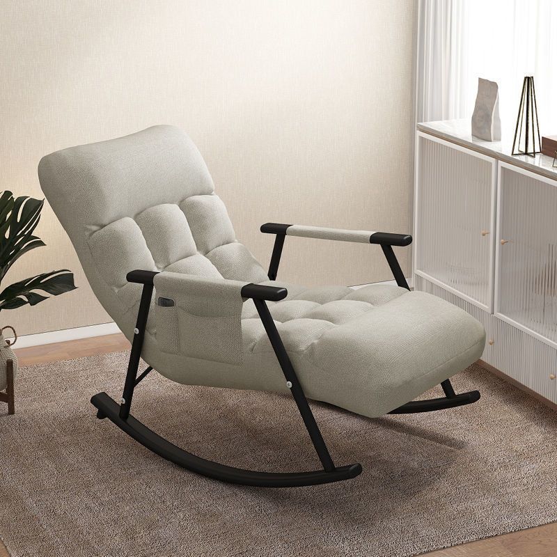 Waterproof Modern Style Single Rocker Chair Simple Chair for Living Room