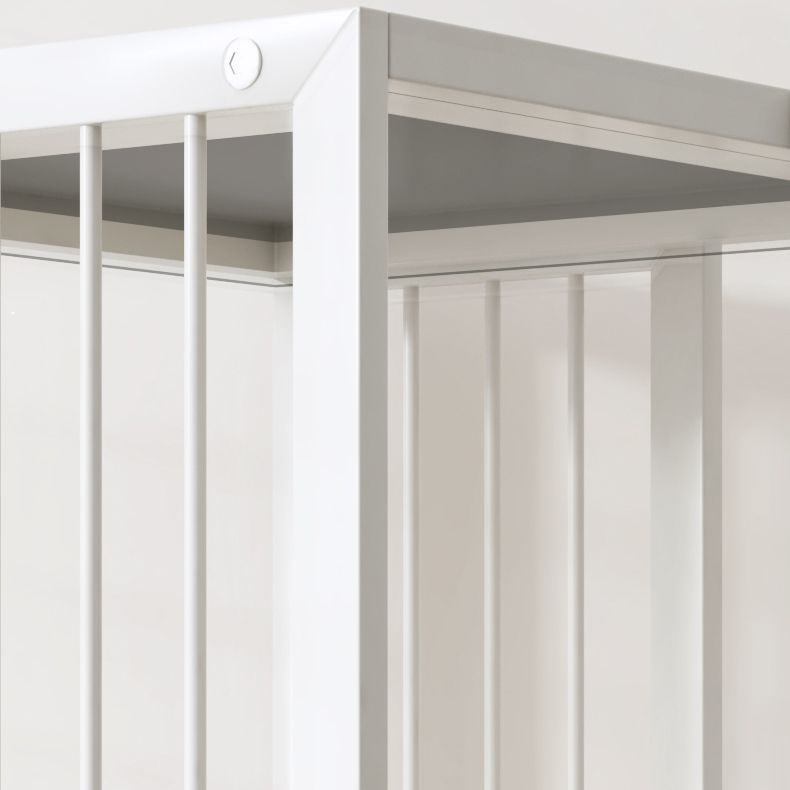 Modern Metal Bookshelf Standard Closed Back Shelf Vertical Bookcase