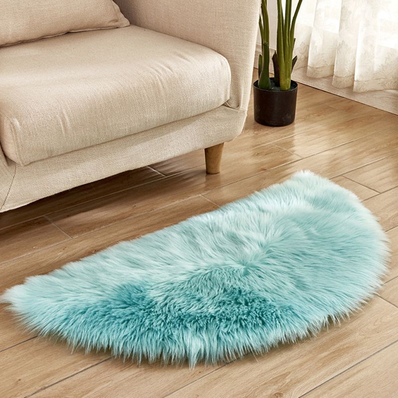 Multi-Color Novelty Rug Fuzzy Solid Color Indoor Rug Pet Friendly Washable Easy Care Area Carpet for Living Room