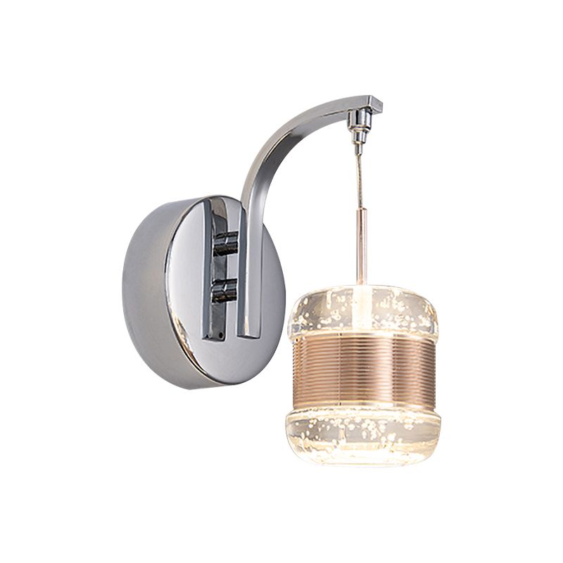 LED LED CRISTAL MUR MURS CHROME CYLINDER CYLINDER CHAMBRE LEMINE MUR