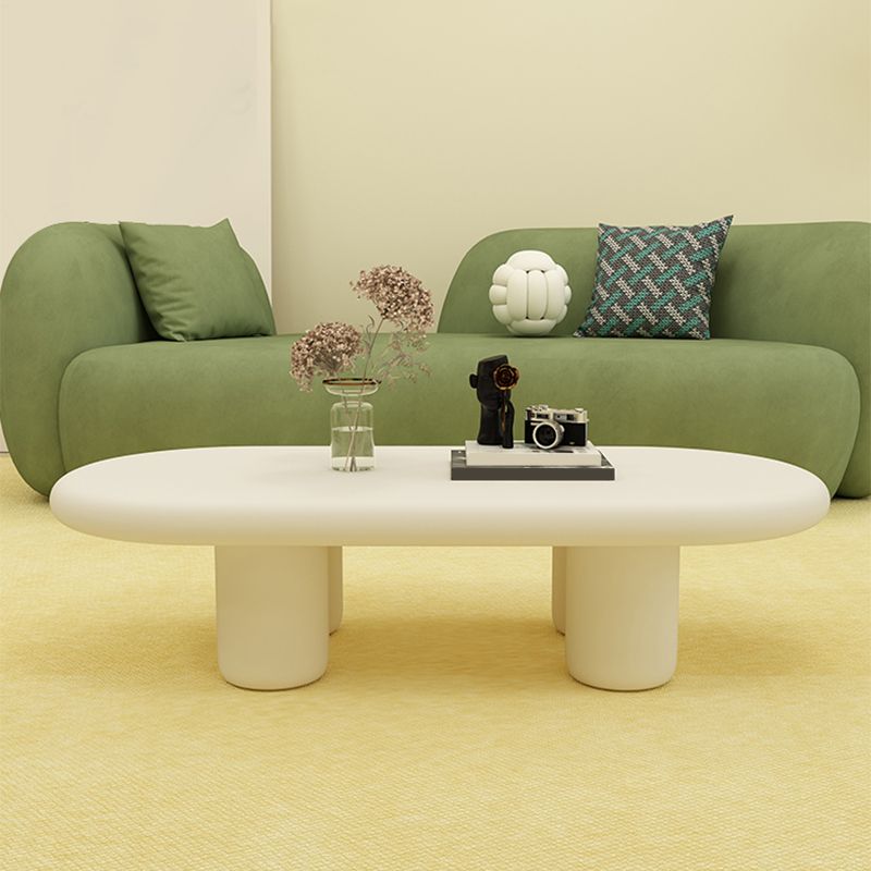 Contemporary Coffee Table 4 Legs Single Coffee Cocktail Table