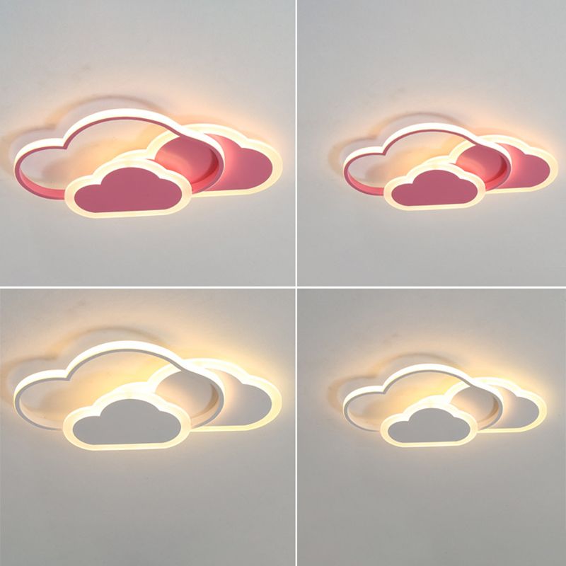 Cloud-vormige Flush Mount Light Armatuur Modern Metal Flush Light