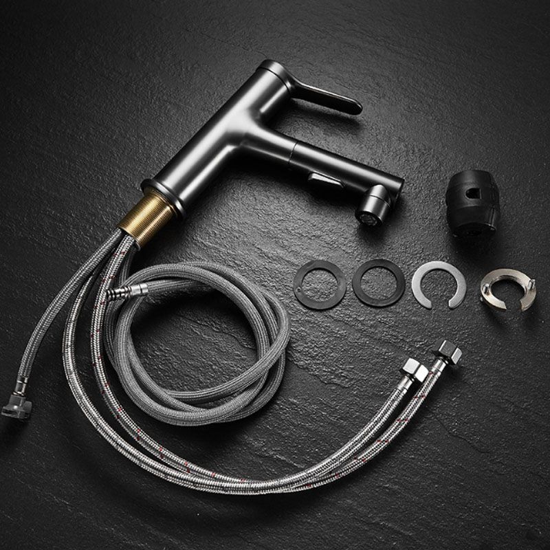 Modern Vessel Faucet Brass Single Handle Low Arc Vessel Faucet for Home