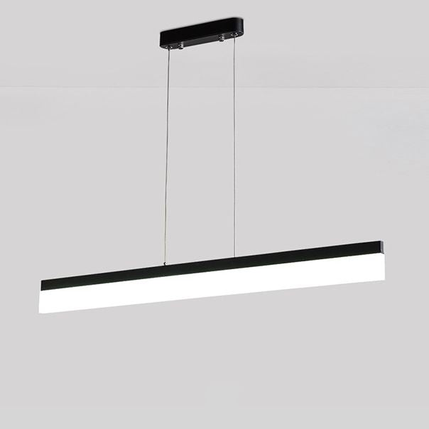 Linear Island Chandelier Lights Simplicity Acrylic Chandelier Lighting Fixtures for Office