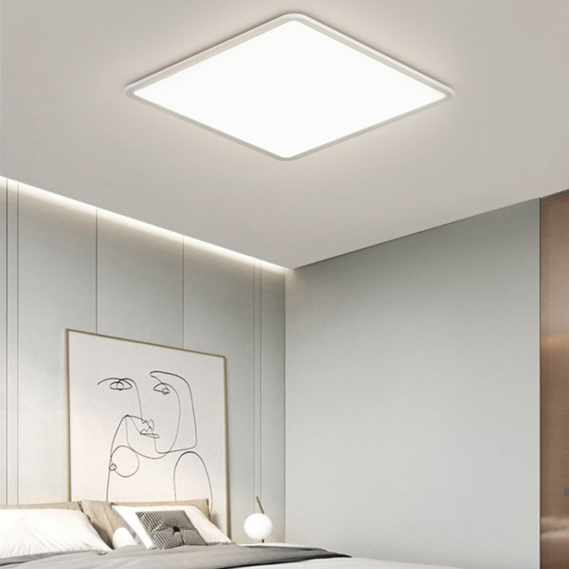 1 Light Geometric Flush Mount Simplicity Metal Flush Ceiling Light Fixture