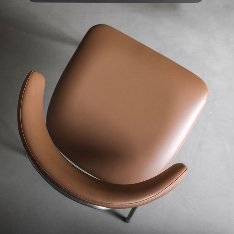 Eigentijdse stijl eetkamerstoelen eetarmloze open achterstoelen met metalen benen