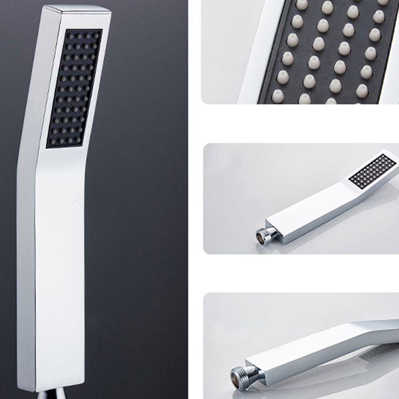 Modern Shower System Brass Adjustable Spray Pattern Ceiling Mounted Shower Combo