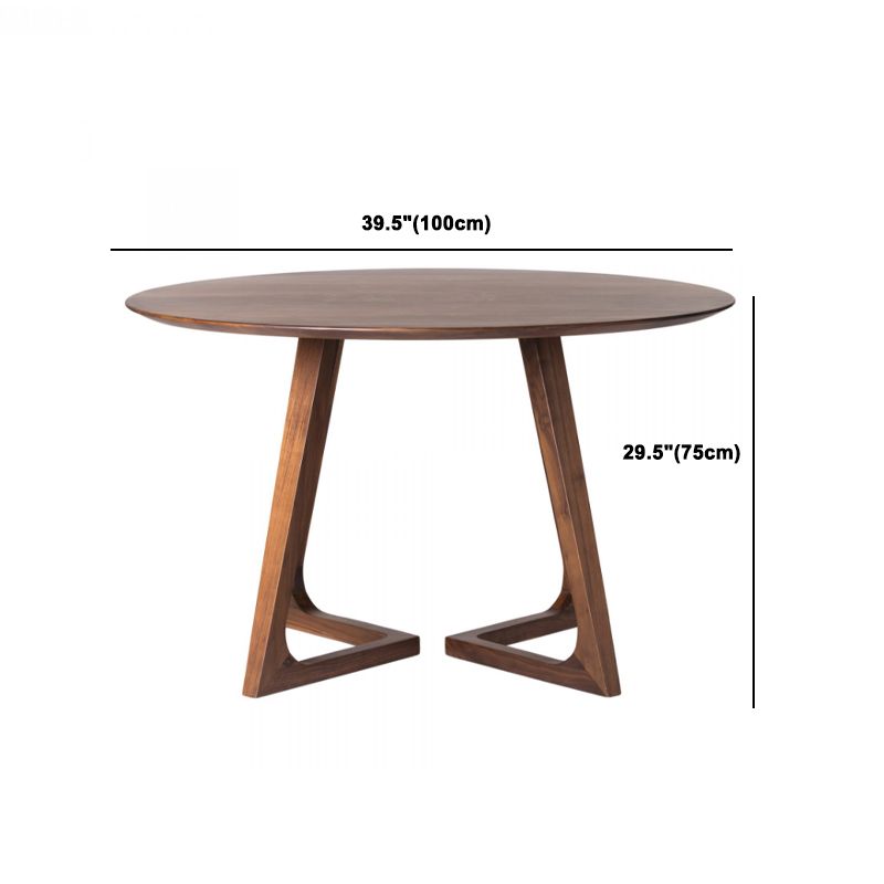 Modern 1/2/4/5 Pieces Round Dining Set Solid Wood Dinette Table with Wood Chairs