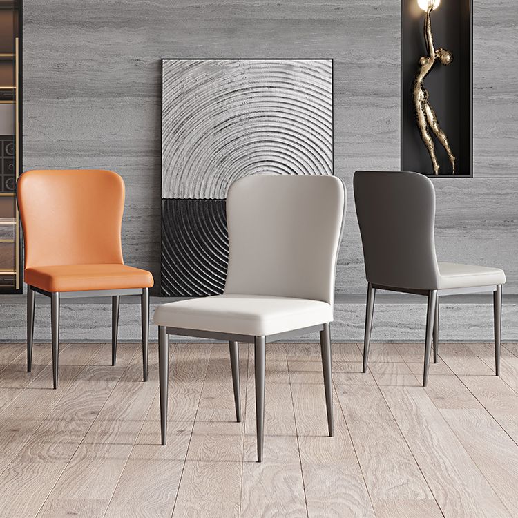 dern 1/2/3/5/7 Pieces Dining Set Sintered Stone Dining Table Set with Leather Chairs