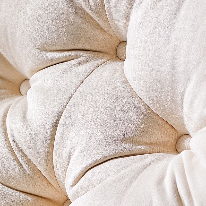 Modern Style Rocking Chair Faux Leather Upholstered Chair with Button-Tufted