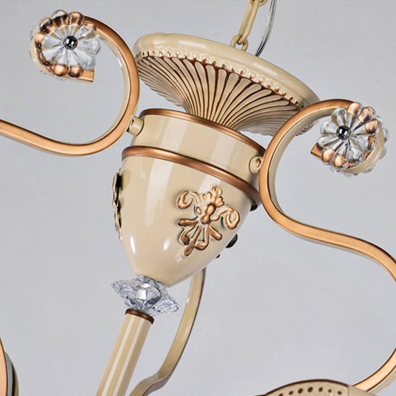 Accensione del lampadario a 9 luci Tiffany Grid a soffitto a soffitto a soffitto in vetro in blu