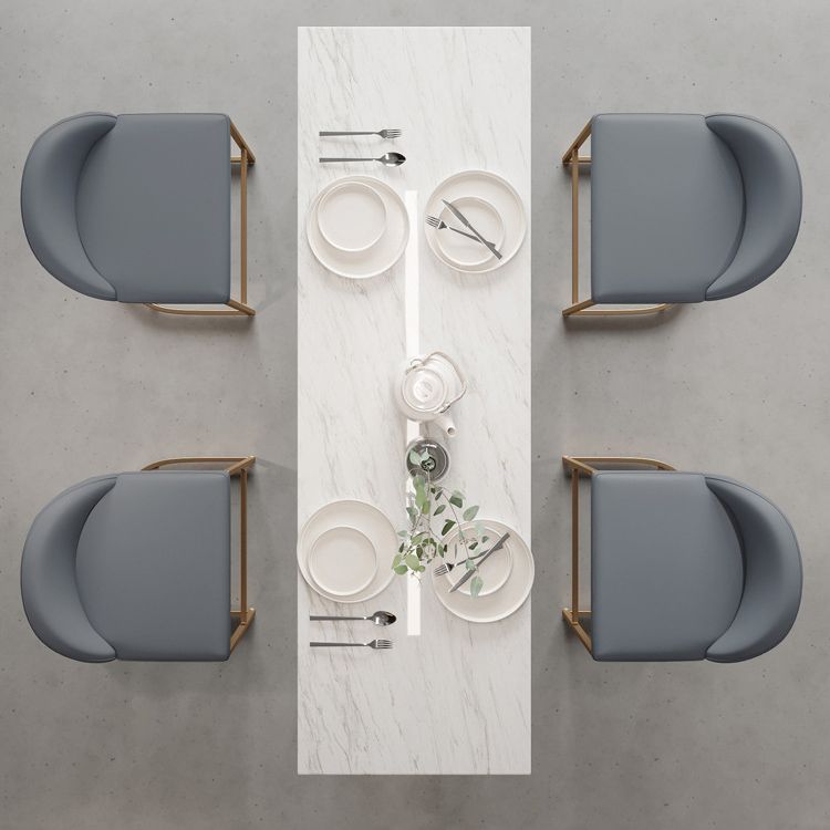 Glam 1/2/5 Pieces Sintered Stone Bar Table Set Rectangular Counter Set for Home Use