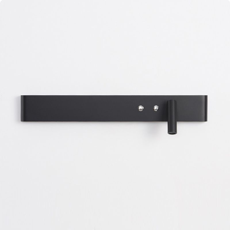 Modern Single White/Black Wall Mounted Sconce Metallic LED Wall Light