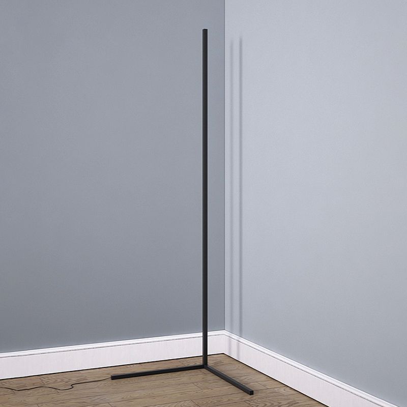 Linear Shape Metal Floor Lighting Modern 1-Light Floor Mount Light Fixtures