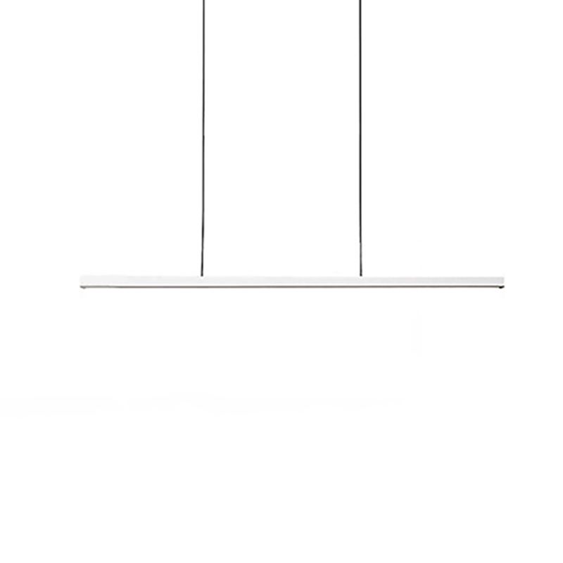 LED einfache Anhängerlampe Küche Esszimmer Moderner langer Kronleuchterleuchte für lange Streifen
