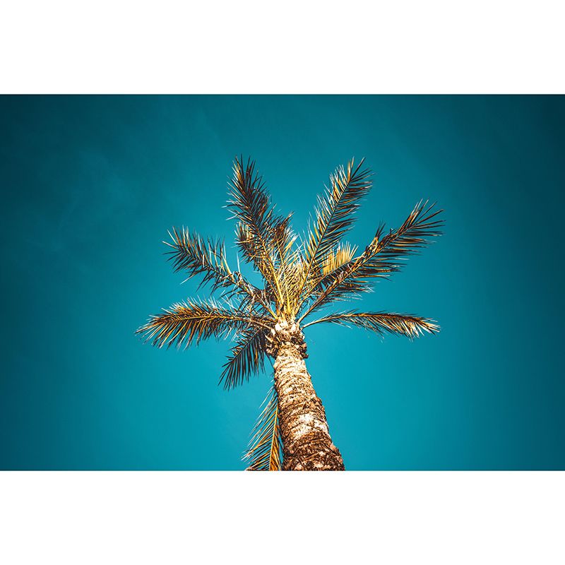 Palm Tree Mural Mildew Resistant Tropical Sitting Room Wall Mural