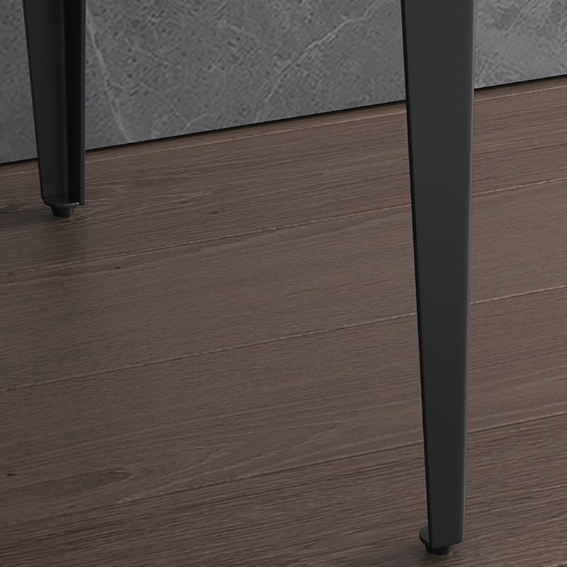 Contemporary Stone Accent Table Nightstand 19.68" Tall 1 Drawer Bed Nightstand