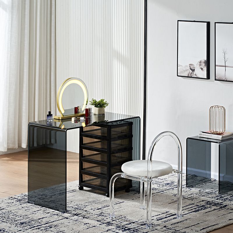Contemporary Make-up Vanity Standing Glass Bedroom Makeup Vanity Set