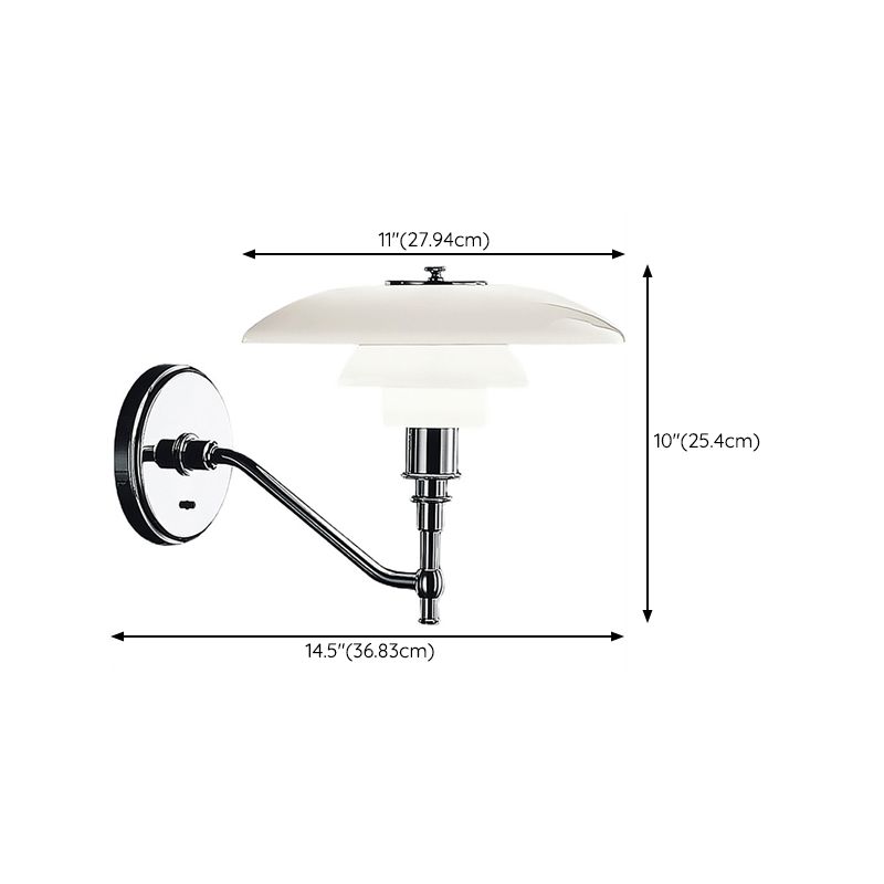Modern Unique Shape Wall Light Sconces Glass 1 Light Wall Lighting Fixtures for Dining Room