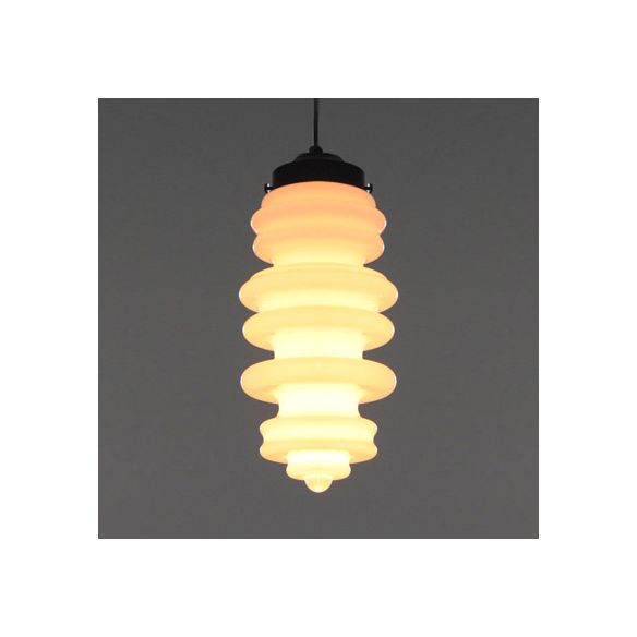 Contemporáneo 1 luz colgante de luz con lámpara de techo de techo negro de color blanco/ámbar/vaso de humo