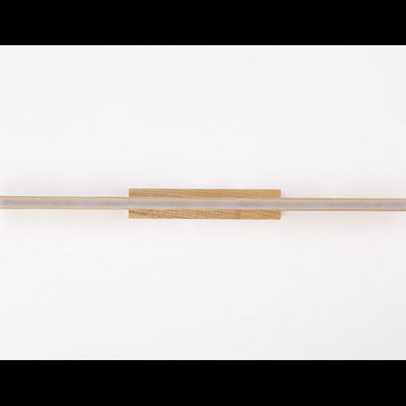 Nordic Natural Oak Vanity Sconce Fixture Simplicity Style Vanity Light in Acrylic Shade