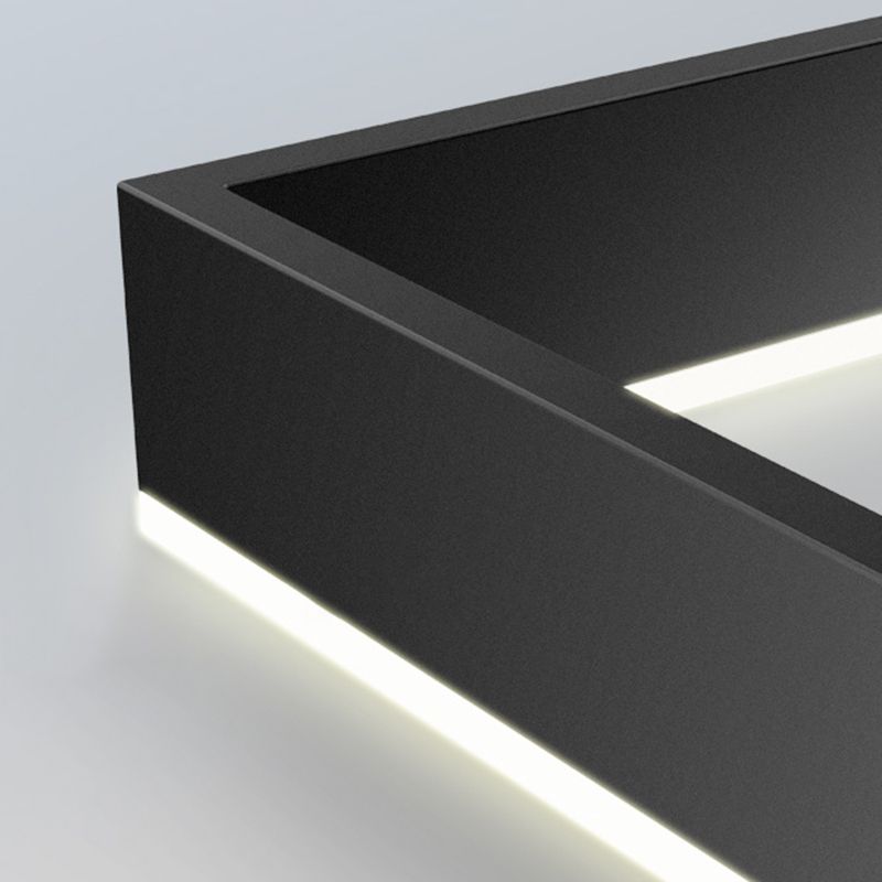 Múltiples cuadrados accesorios de iluminación colgante de araña moderna para comedor