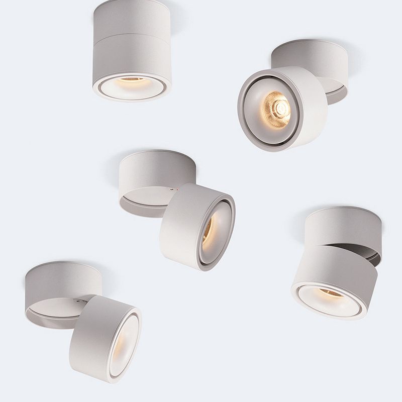 Minimalisme 1-Light LED Flush Plafondlamp Metalen Cilinder Plafondlamp Fixture