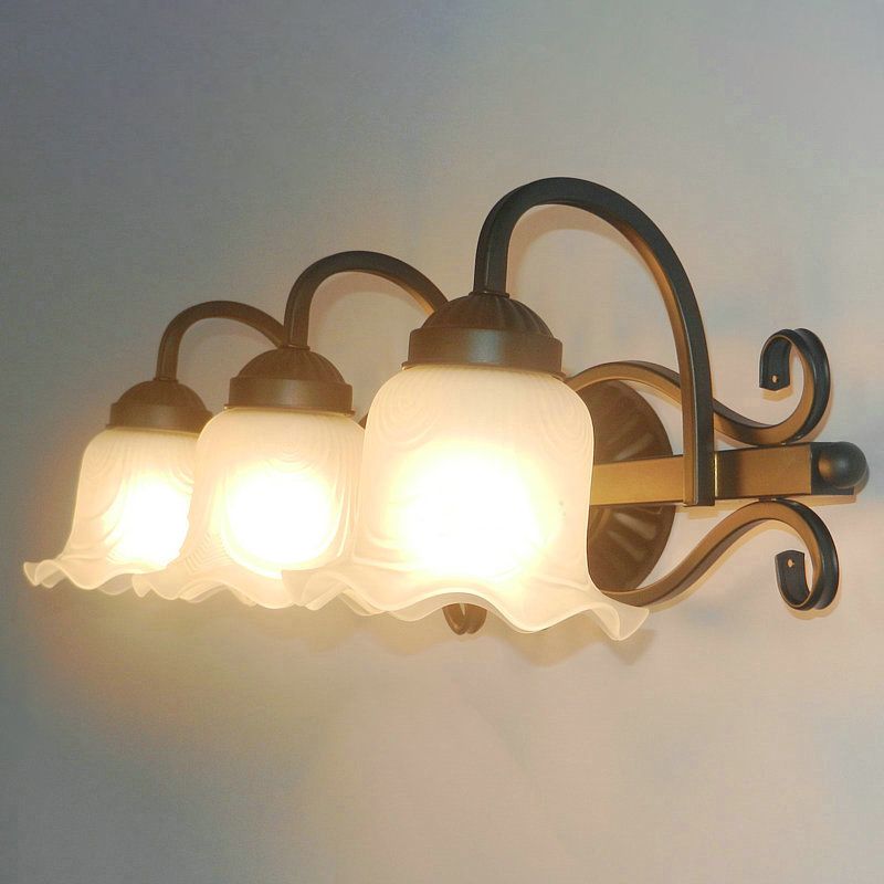 Simpuzzo specchio per trucco leggero americano American Glass Shade Mirror Fare lampada