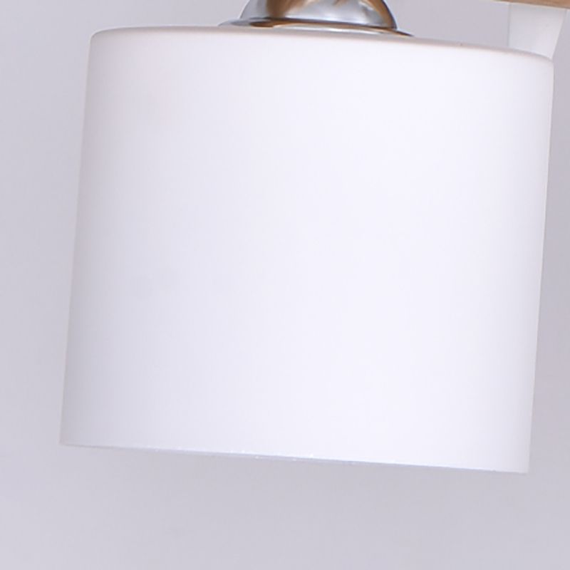 Modern Island Pendant Lamps Multi-Head Restaurant Hanging Light Fixtures with Glass Shade