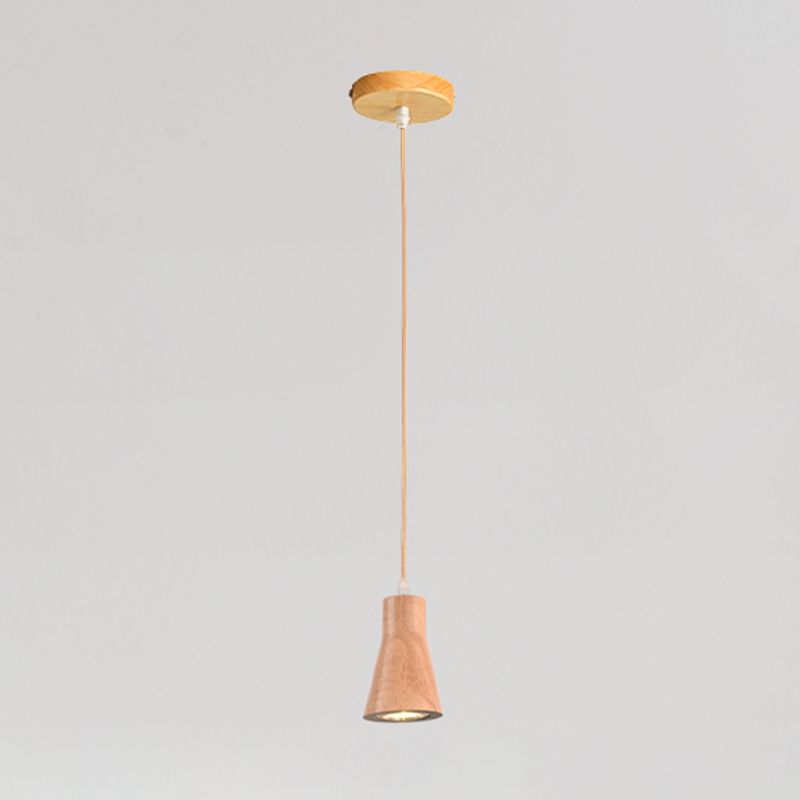 Pendentif en forme géométrique Light Nordic Wood suspension pour le salon