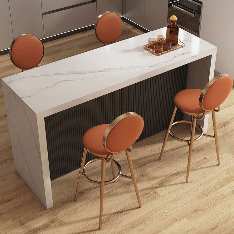 Modern Style Bar Table Stone Rectangle Bar Table for Living Room