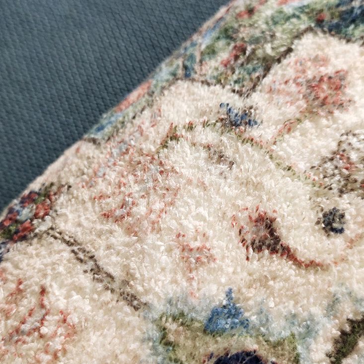 Mehrfarbiger ethnischer Print Teppich Polyester Retro Teppich Anti-Rutsch-Rücken-Innenteppich für die Heimdekoration