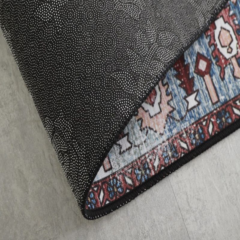 White Building Rug Polyester Modern Rug Non-Slip Backing Rug for Home Decor