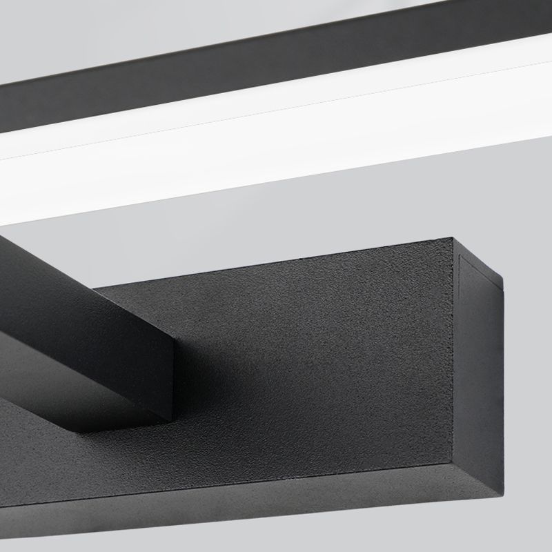 Metall lineare Schattenwandbeleuchtung moderner Stil 1-Lichtspiegel Wandhalterung Leuchte Leuchte
