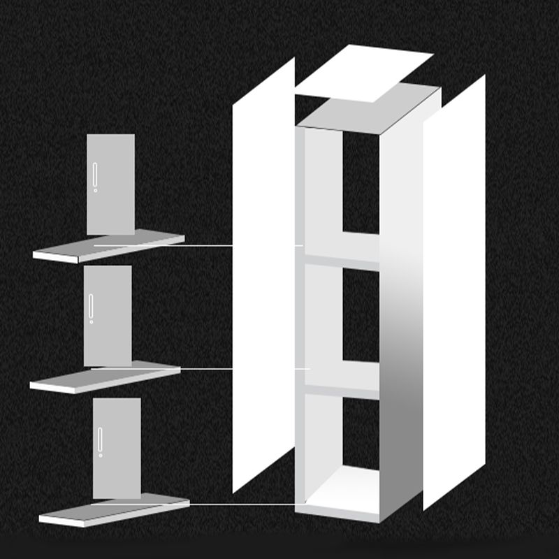 Steel Contemporary Wardrobe Closet Hinged Wardrobe Armoire for Home