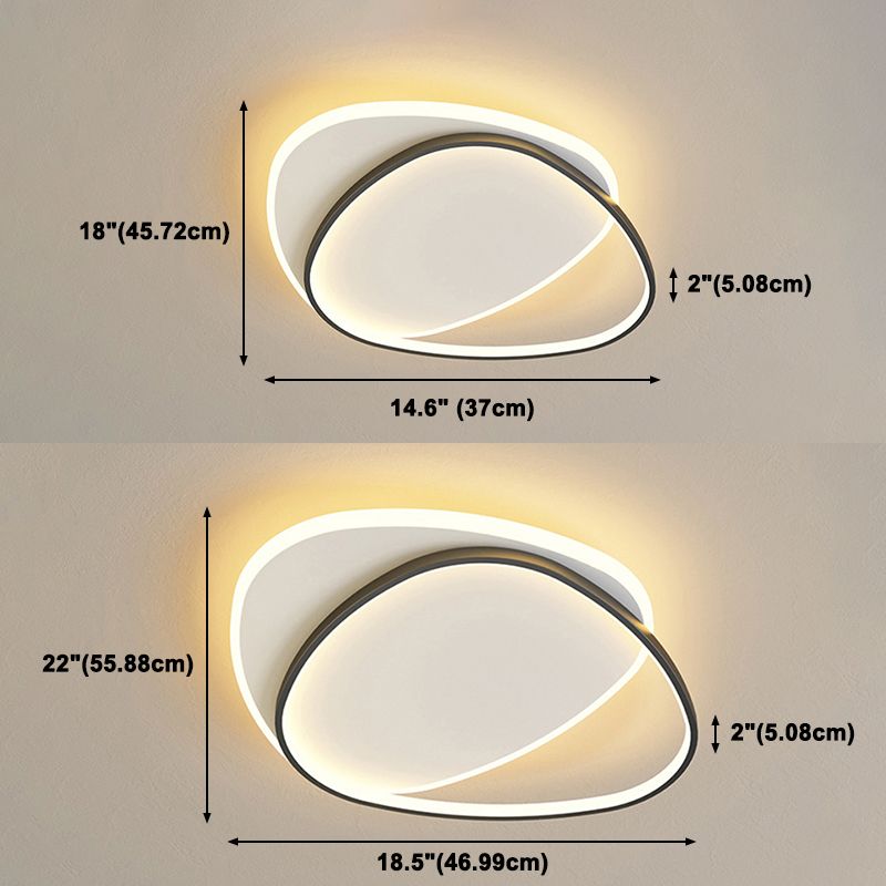 Le métal circulaire a mené la lumière affleurante menée par style moderne d'appareils d'éclairage de plafond de bâti affleurant
