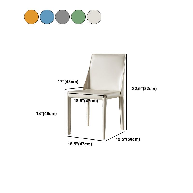 Faux Leather Dining Side Chair Contemporary Dining Room Chair