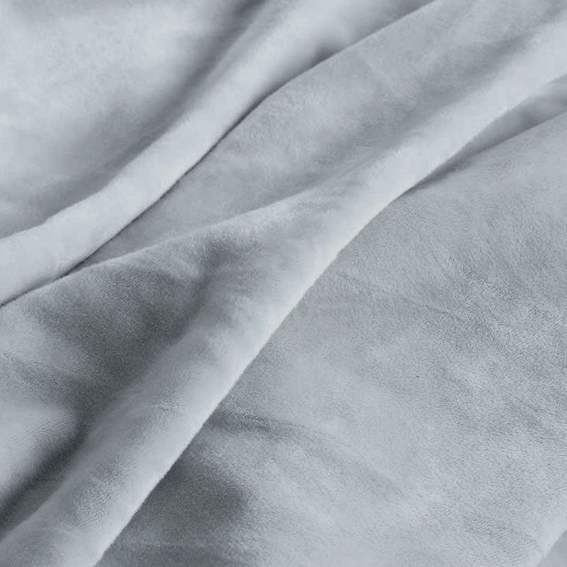 Solid Color Flannel Standard Stool Modern Style Simple Round Stool