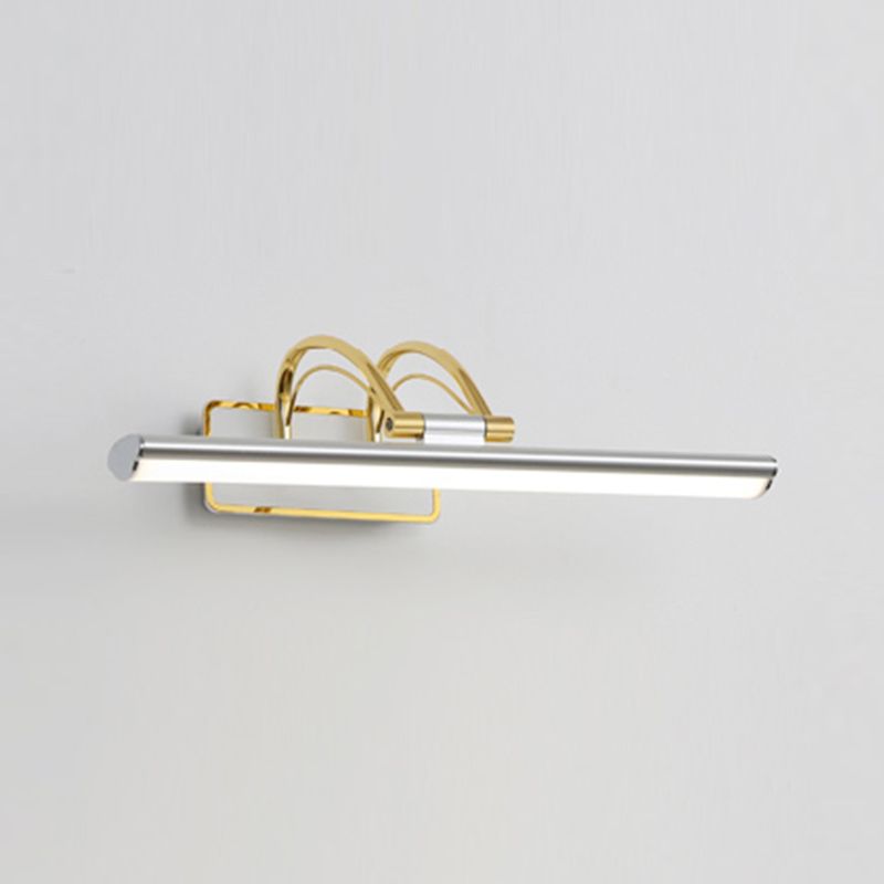 Linear Shape Metal Mirror Wall Light Modern 1-Light Mirror Wall Mount Light