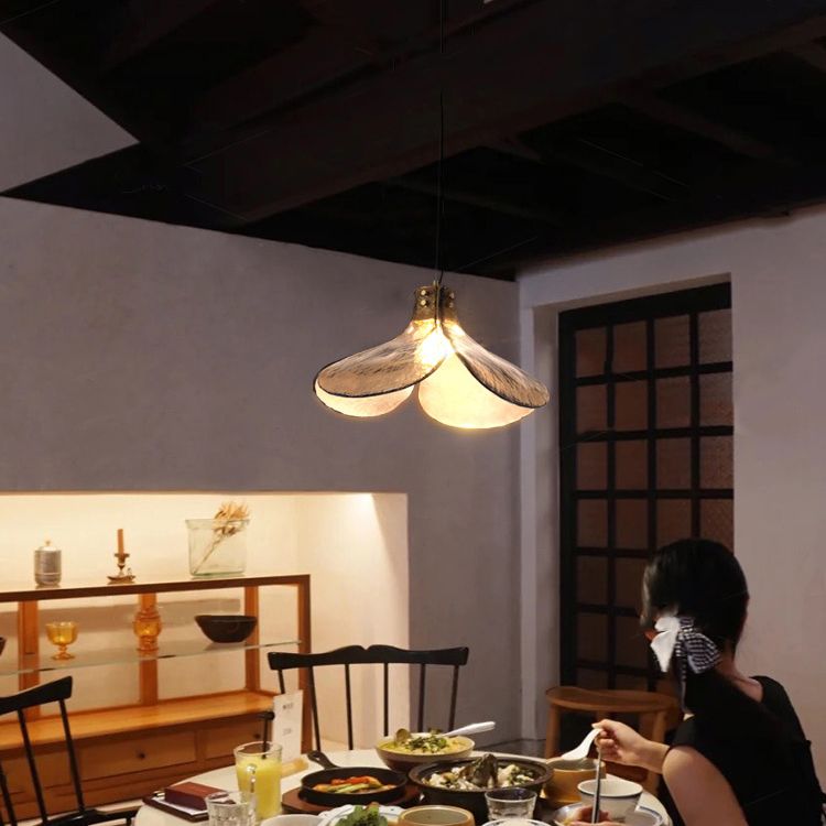 Luce a sospensione in vetro ambra in stile industriale Antique 1 lampada a sospensione leggera per sala da pranzo