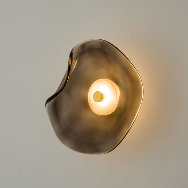 Modern Unique Shape Wall Mounted Light 1 Light Flush Mount Wall Sconce