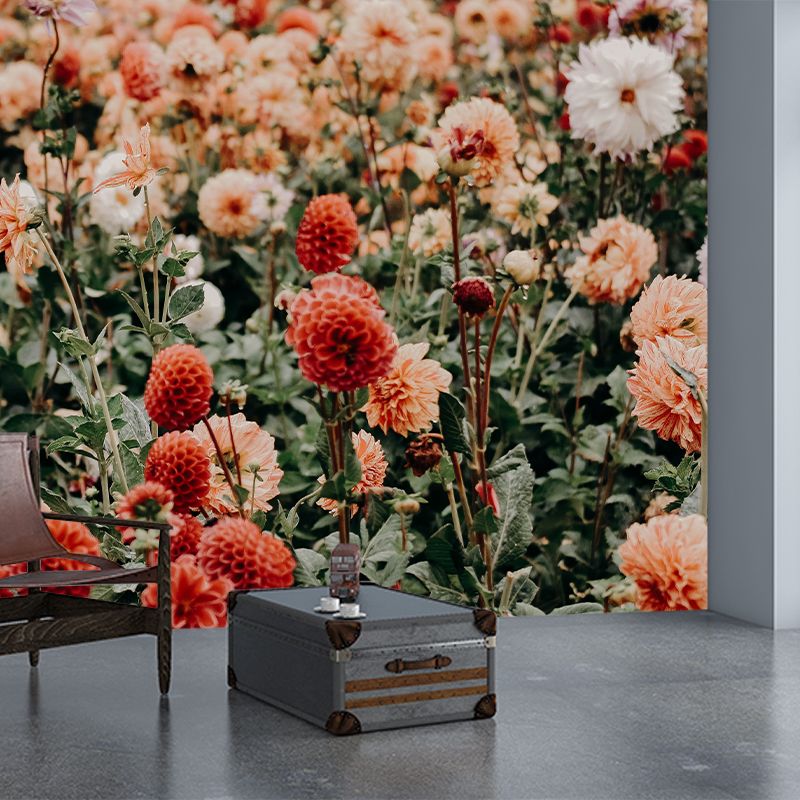 Environment Friendly Resistant Mural Wallpaper Beautiful Flowers Living Room Wall Mural