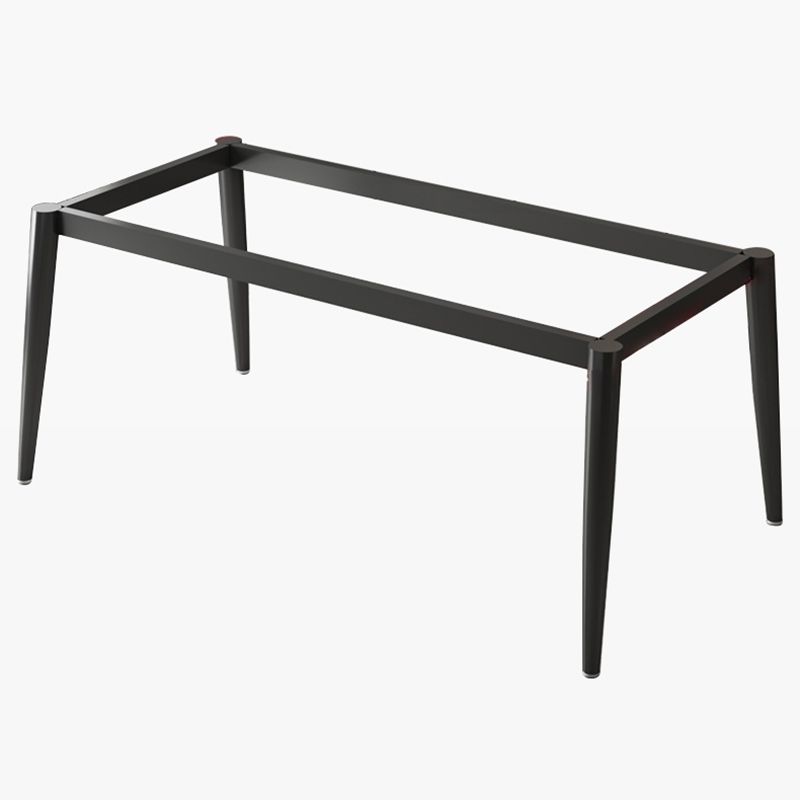 Table à manger de cuisine frittée industrielle Table à manger standard rectangulaire avec base à 4 pieds