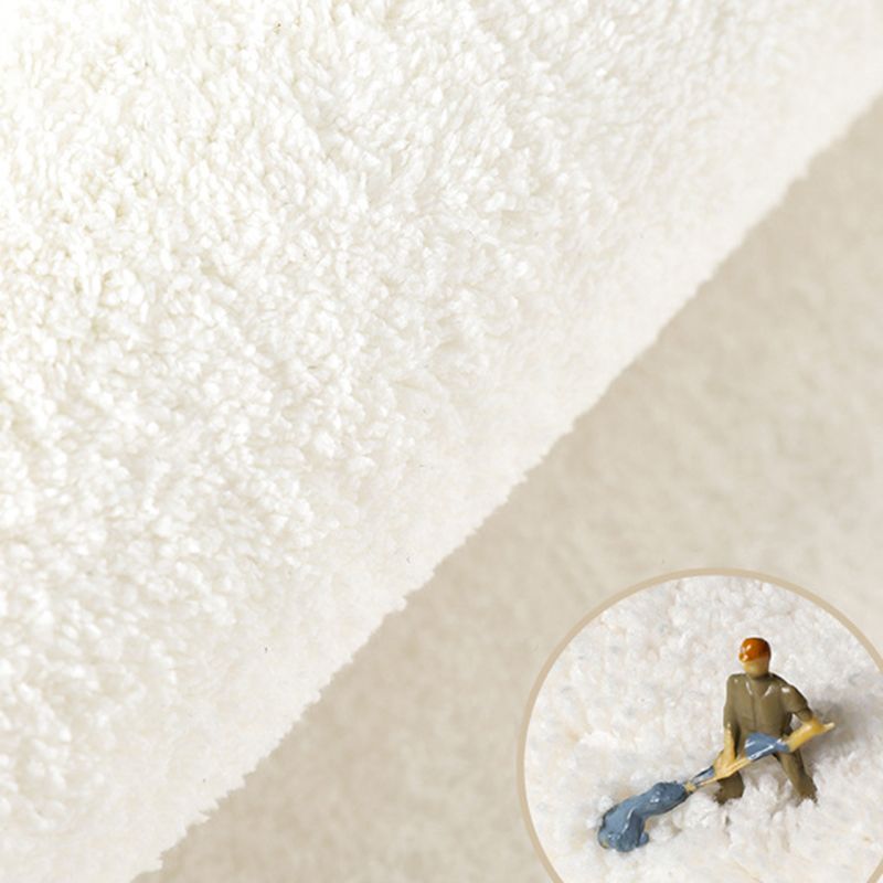 Brown Circle Rug Polyester Casual Rug Washable Rug for Living Room